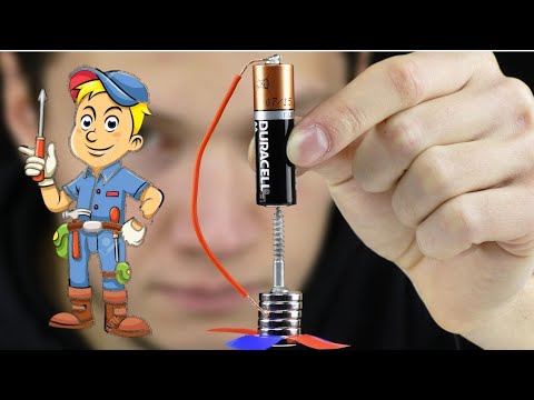 Video: Bagaimana Anda membuat motor dengan kabel baterai dan magnet?
