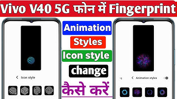 how to change fingerprint animation on the Vivo V40 5g | Vivo V40 5g fingerprint animation setting