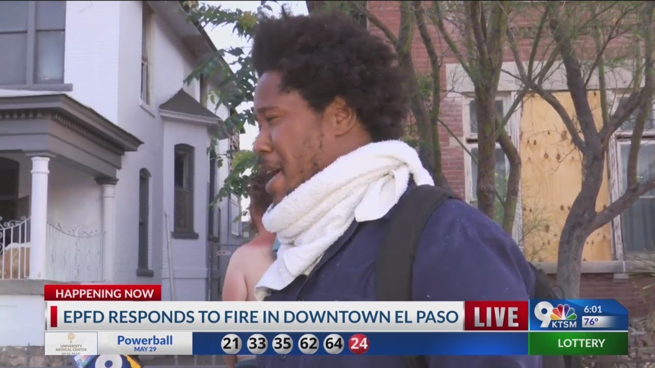 Apartment complex catches fire in Downtown El Paso - YouTube