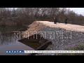 На реке Медянка восстановили разрушенную после паводков плотину