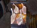 Pork Chop over fire. Brine is key to juicy tender chop! #porkchops #fire #bbq #food #cooking