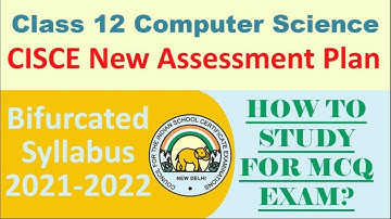 ISC Class 12 2022 Bifurcated Syllabus for Computer Science