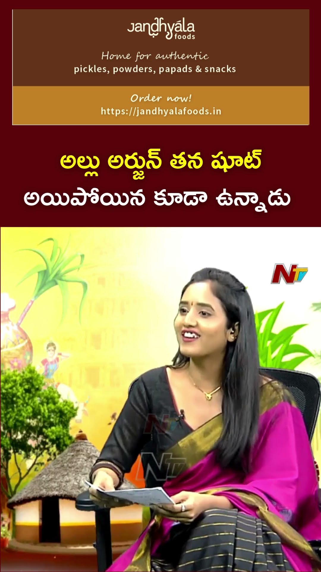 Actress Anjali about Block Buster Song Shoot in Sarrainodu | Ntv