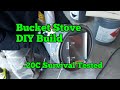 59. Hot Tent Bucket Stove - Cheap and Easy - DIY Build.