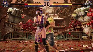 麗奈Vsキング　くのいち　リョナ　鉄拳8　Tekken8　　Ryona