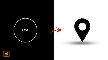 How to Draw Location Pin Icon | Adobe Illustrator | Sk Graphics Studio