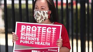 Nurses Protest outside Norwood VA Hospital