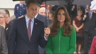 Kate and William visit war memorial in Cambridge, New Zealand