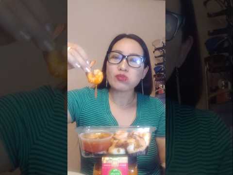 SHRIMP WITH HOT CHILLI SAUCE #food #mukbang #everyone #shortsfeed #eating #challenge #shortvideo