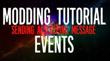 Minecraft Modding Tutorial | Events - Sending a sleep message (1.8.9)