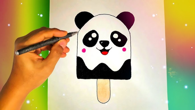 Como desenhar um panda muito fácil e simples 🐼 #agoravocejasabe #dese