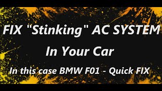 BMW F01 - How to remove bad smell from AC Evaporator Quickly by GigiBelea aka JAX 5,974 views 3 years ago 13 minutes, 35 seconds