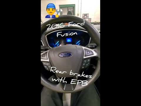 2016 Ford Fusion rear brakes with EPB - YouTube