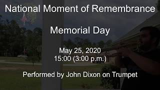 Taps Across America, Memorial Day 2020, John Dixon