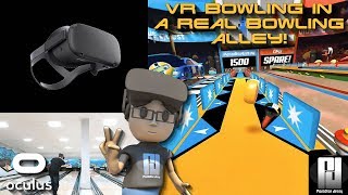 Bowling in VR at a REAL Bowling Alley! // Oculus Quest