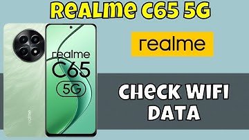 Realme C65 5g Check Network or Wifi data Usage || How to check Wifi data || Network settings