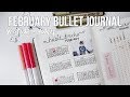 bullet journal plan with me - youtube and habits | february 2018