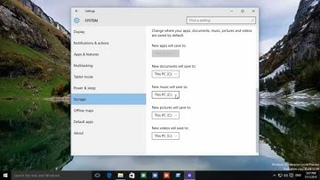 Windows 10 - How to Change the default document | Picture | Music and Video location.