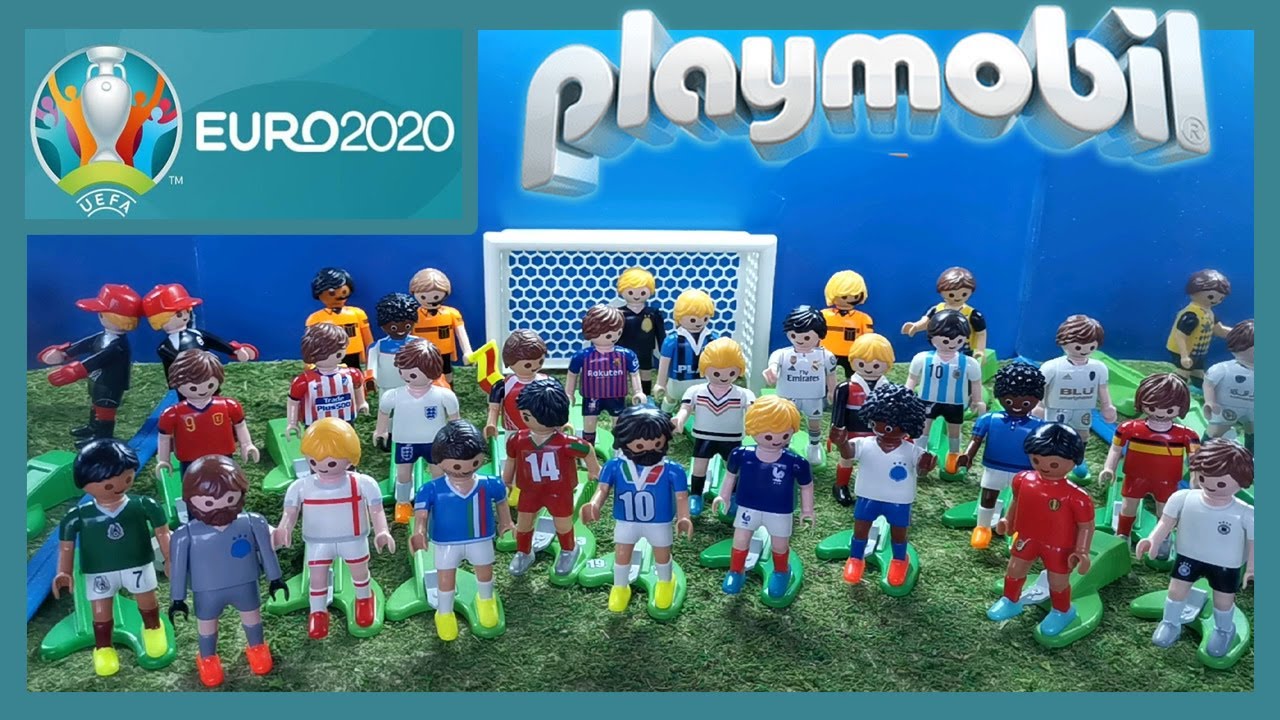 Marinero Continuar para agregar Playmobil Soccer ⚽ EUROCOPA 2020 ⚽ Our Collection of Playmobil Soccer  Players Custom - YouTube