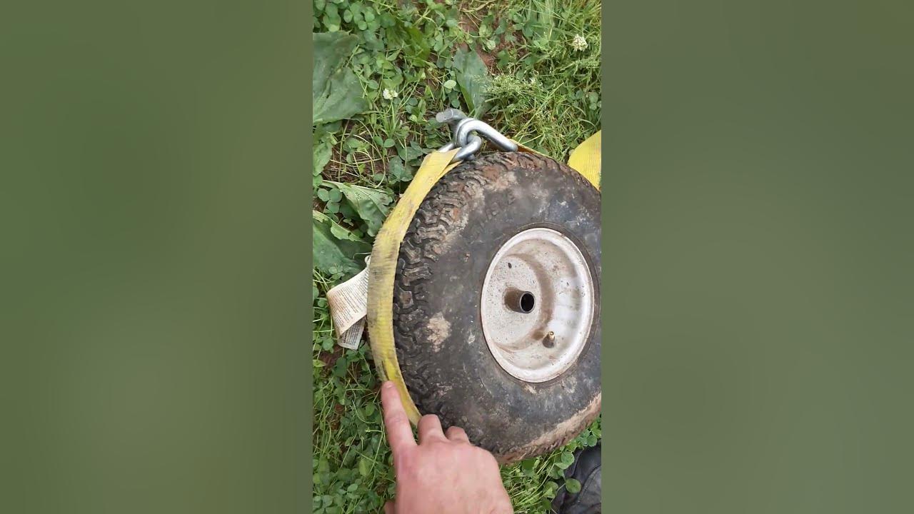 How To Air Up A Riding Lawn Mower Tire That Keeps Going Flat and Coming