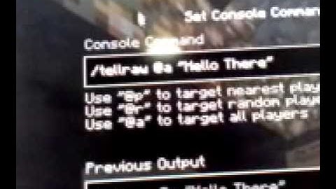 Minecraft how to use /tellraw command