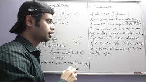 Axiomatic set theory (ZFC) (from Analysis I by T. Tao) (Part 1)