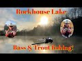 Jerkbait fishing for bass and trout at rockhouse lake first time fishing there 4624