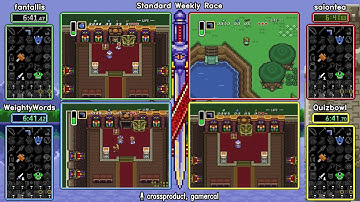 fanallis vs saiontea vs WeightyWords vs Quizbowl, Standard. ALTTP Randomizer Daily Race