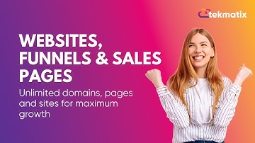 Create Unlimited Websites, Funnels & Sales Pages on Tekmatix