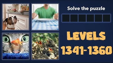 4 Pics 1 Word Levels 1341 - 1360 Answers