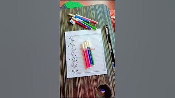 beautiful border design/file decoration ideas/cover page decorate#youtube#project#diy #borderdesigns