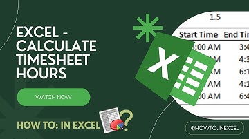 Excel - How to calculate your timesheet hours using MOD