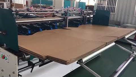 JWG1800 semi automatic folder gluer lock bottom three points four corner