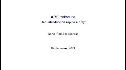 Dplyr en R - 1: una introducción rápida