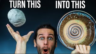 MAKING A BOWL - The ENTIRE Pottery Process - ASMR edition