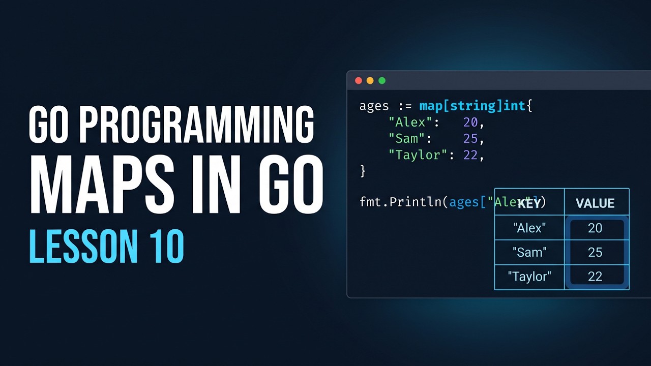 Learn Go Programming #10: Maps in Go Explained with Examples - YouTube