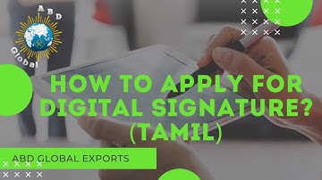HOW TO APPLY FOR DIGITAL SIGNATURE -9632604445#ABDGlobalExports