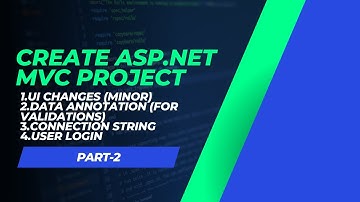 Create ASP.Net MVC project || Beginner || Part 2 || #aspnetmvc #education #entityframework #webapp