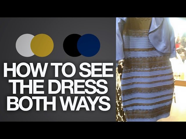 white and gold or black and blue dress