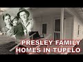 Where Elvis Presley lived - the Tupelo locations of Presley homes before Memphis.