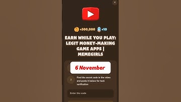 EARN WHILE YOU PLAY: LEGIT MONEY-MAKING GAME APPS | MEMEGIRLS #memefi #code