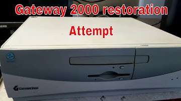 Gateway 2000 Model P5-166 PC restoration and fail