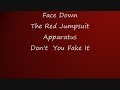 Face Down-The Red Jumpsuit Apparatus-Lyrics-HD