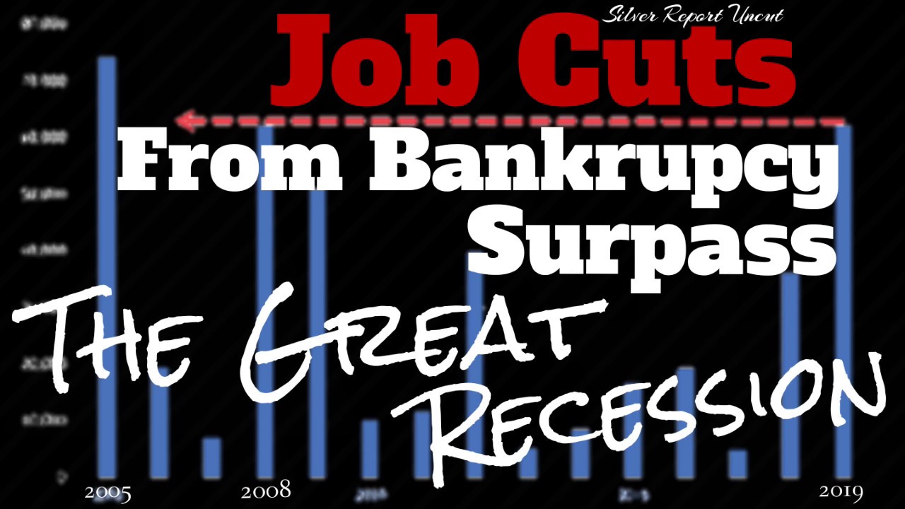 Job Cuts From Bankruptcy Surpass The Great Recession, 2019 Was The 4th