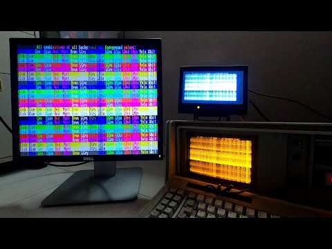 Modified Graphics Gremlin with HDMI in IBM5155 bootup and CGA Compatibility test