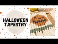 【ハロウィン】マクラメパンプキンタペストリー  Macrame Halloween pumpkin tapestry