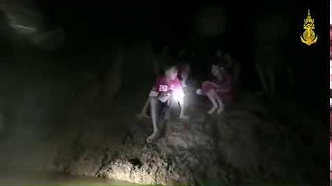 Thailand Cave Rescue (Original Video of the moment divers find the boys)