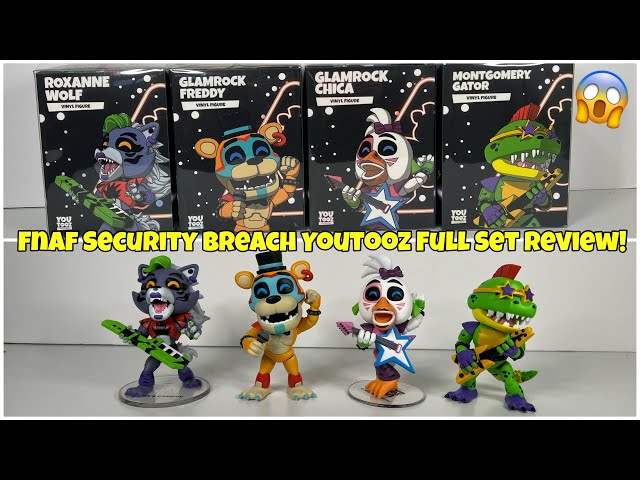  Funko Five Nights at Freddy's Security Breach Action Figure Set  of 5 – Glamrock Chica, Montgomery Gator, Roxanne Wolf, Vanny, Glamrock  Freddy Bundle : Toys & Games