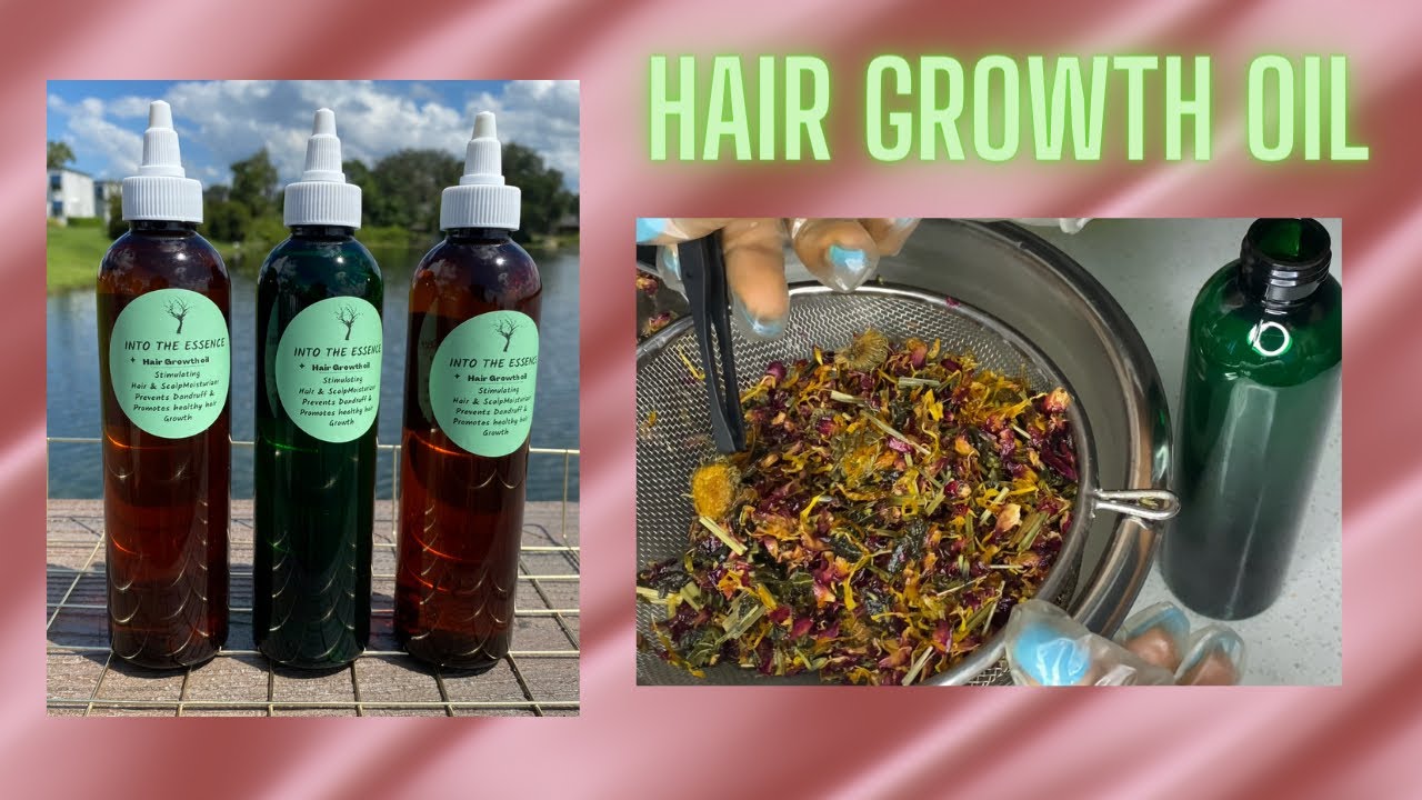 How To Make Hair Growth Oil Infused With Flowers 💐 & Herbs YouTube