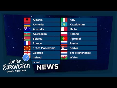 A record number of 19 countries will travel to Minsk for Junior Eurovision 2018